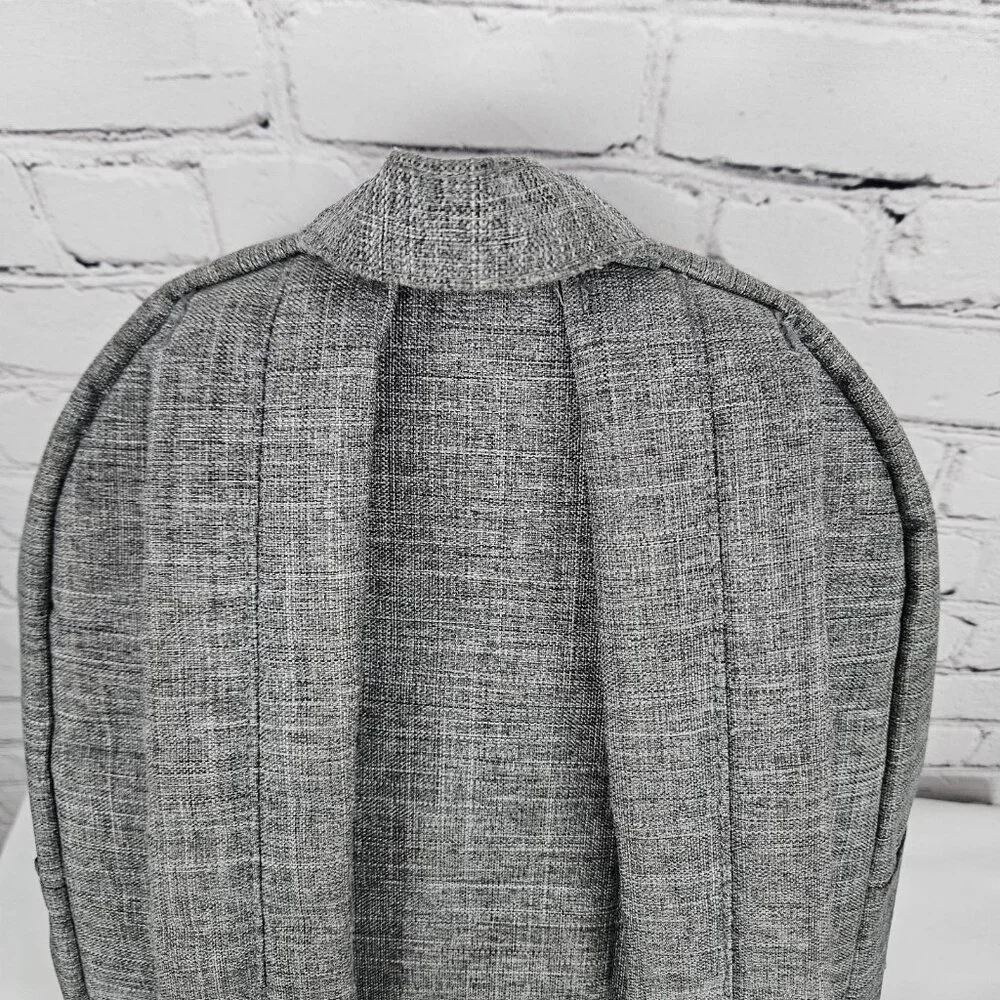 Herschel Grey Laptop Sleeve Multiple Pockets Organizer School Backpack Bag